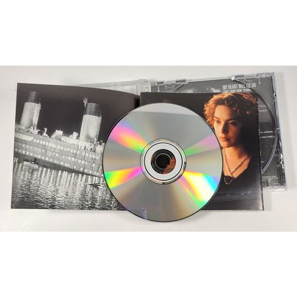 Titanic Soundtrack CD Music from Movie & Love Theme - My Heart Will Go On - Dion - Picture 4 of 4